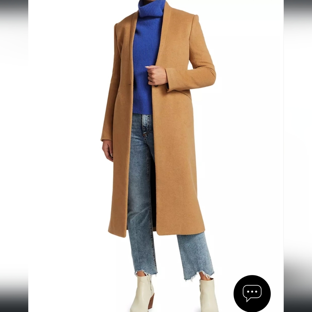 Rag & bone Liam Camel Hair long Coat size 6 Style Code: 0400013132031